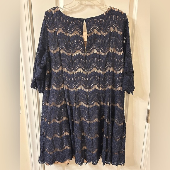 Jessica Howard Navy Lace Mini Dress - Picture 4 of 5